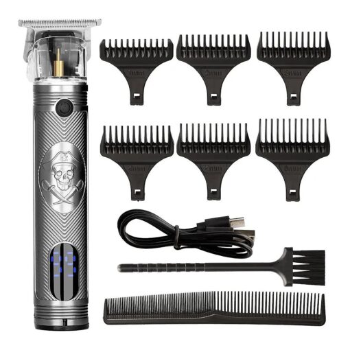 Beard Trimmer & Hair Clipper for Men, Zero gapped Cordless, Precision Edges, Sharp Blades, LCD Display, USB Recharging Model 215