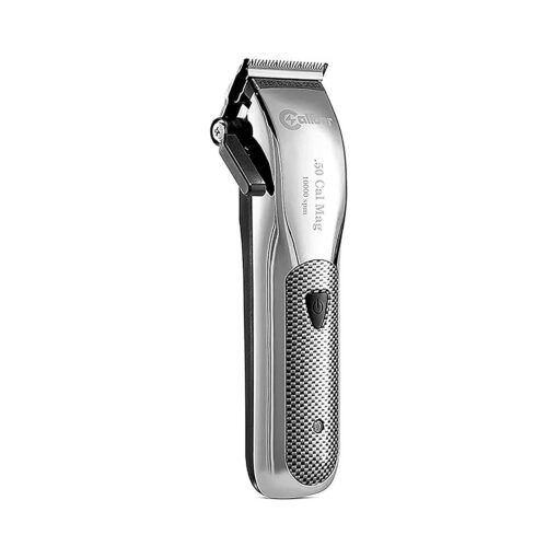 Caliber .50 Cal Clipper - Professional Barber Cordless Clipper - Rapid Charge Smart Lithium Battery - Rust-Free Sharp Hair Cutting Blade - Grooming Hair Clippers for Men - Chrome