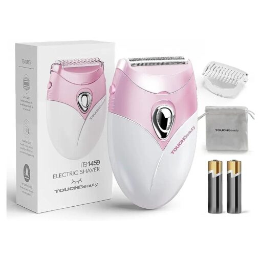 TOUCHBeauty Electric Shaver for Women, Razor Cordless for Silky & Smooth Skin, Wet/Dry, Best for Travel AG-1459P ( Pink )