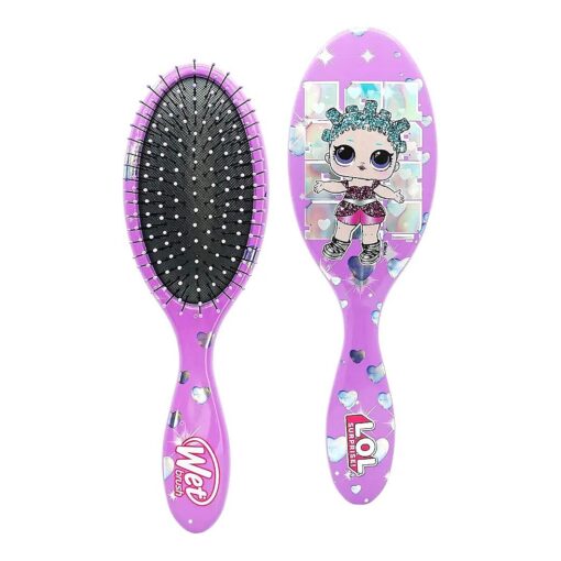 Wet Brush Lol Dolls Original Detangler Brush - Cosmic Queen - Ultra-Soft IntelliFlex Bristles Glide Through Tangles with Ease - Pain Free Comb for Women, Men, Boys and Girls