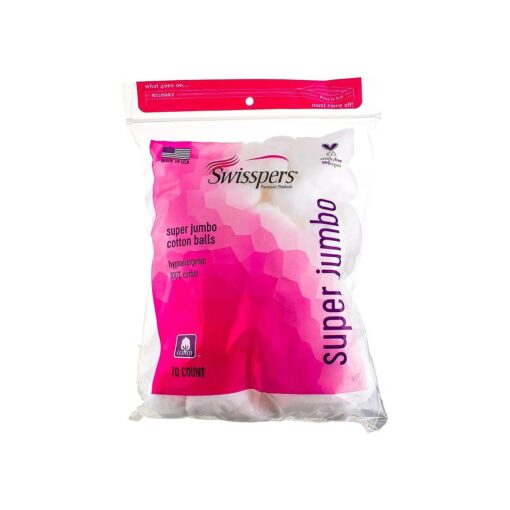 Swisspers Super Jumbo Cotton Balls 70 ea ( Pack of 6 )