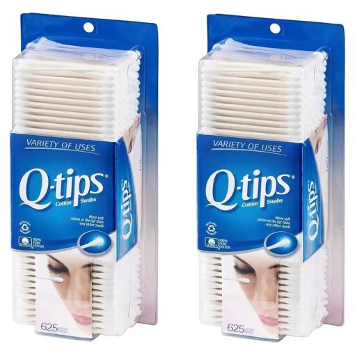 Q-tips Safety Swabs, Family Size, 625 ct ( Pack of 2 )