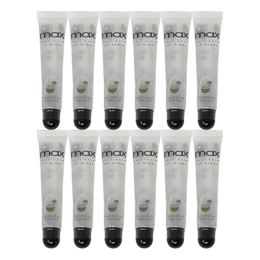 max MAKEUP CHERIMOYA Clear Lip Polish bulk ( COCONUT ) 12pcs