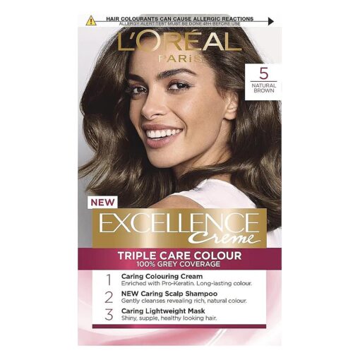 L'Oreal Excellence Permanent Hair Colour 5 Natural Brown