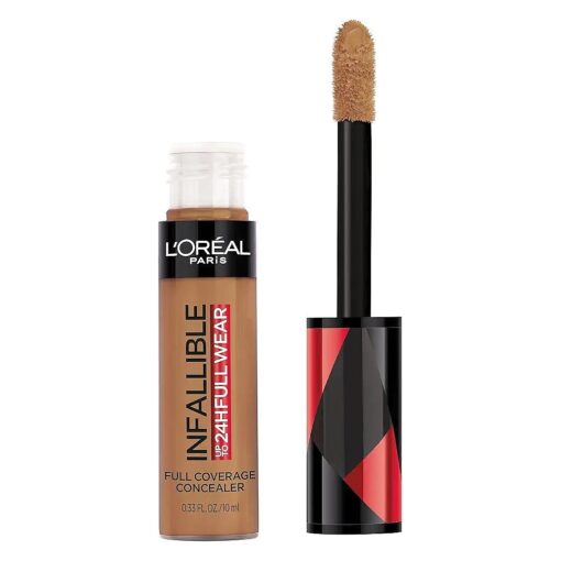 L'Oreal Paris Makeup Infallible Full Wear Waterproof Matte Concealer, Full Coverage, Honey, 0.33 fl, oz .