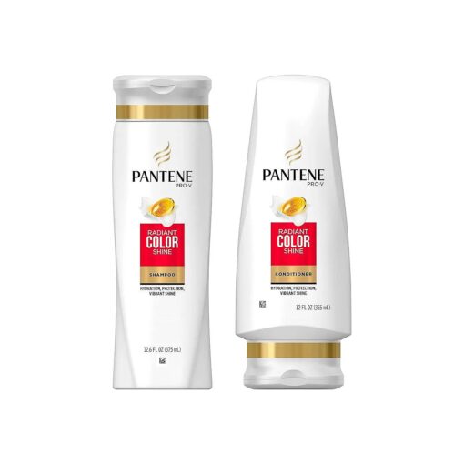 Pantene Pro-V Radiant Color Shine Shampoo ( 12.6 oz ) and Conditioner ( 12 oz ) Set ( Packaging May Vary )