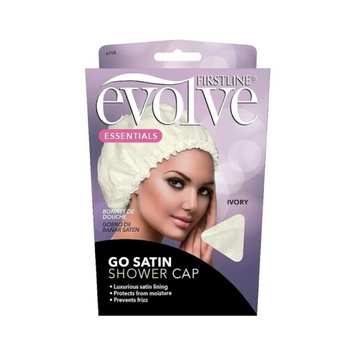 Firstline ( r ) Evolve ( r ) Go Satin Shower Cap - Ivory