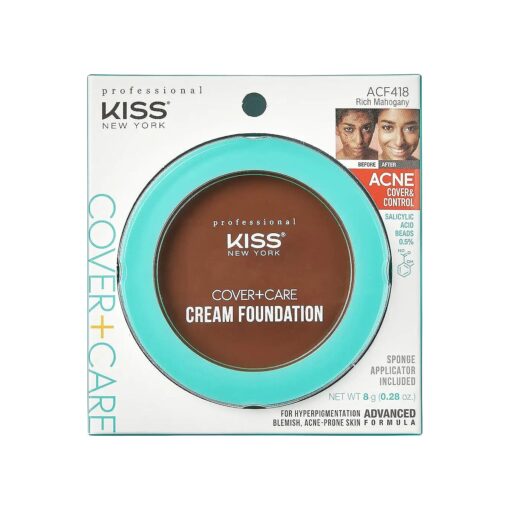 KISS Cover+Care Acne Control Cream Foundation ( Rich Mahogany )