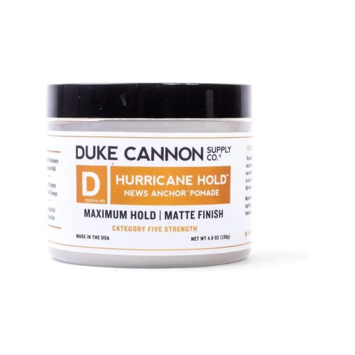 Duke Cannon Supply Co. Hurricane Hold Pomade, Maximum Hold, 4.6 oz