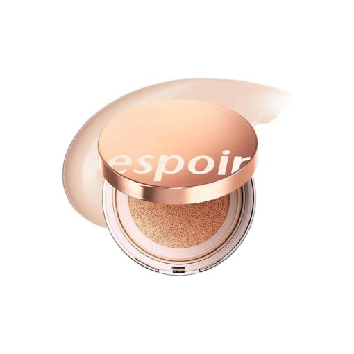 ESPOIR Pro Tailor Be Glow Cushion SPF42 PA++ # 1 Vanilla ( 13g + refill 13g ) | Natural Cover and Fresh Radiance for an All Day Bright Lasting Effect | Korean Makeup