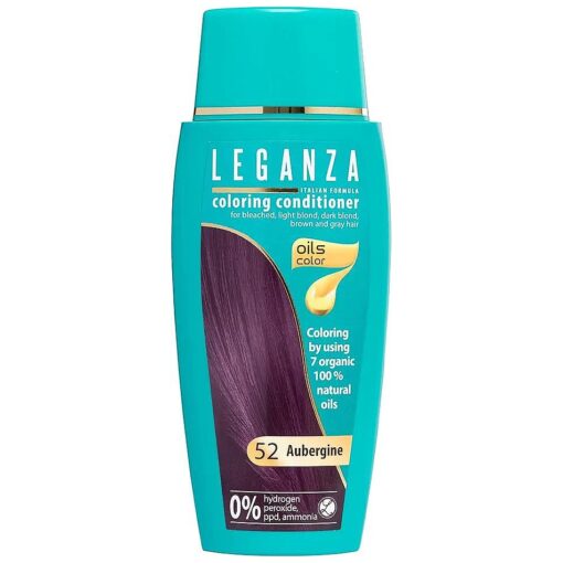 Coloring Conditioner Color 52 Aubergine with 7 Natural Oils Ammonia and Paraben Free