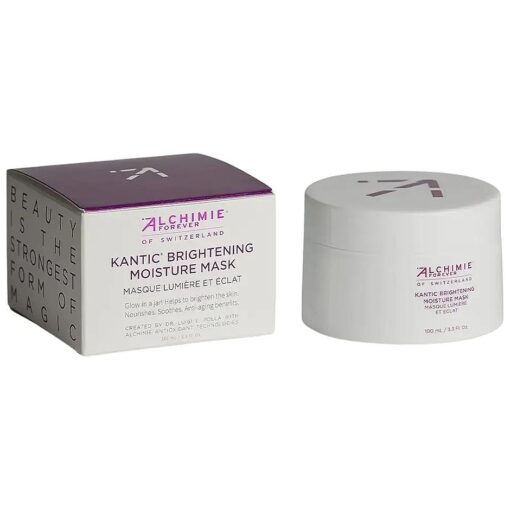 Alchimie Forever Kantic Brightening Moisture Mask | Travel Size | Soothes, Hydrates, Protects Skin | 1 Fl Oz ( 3.3 Fl Oz )