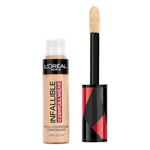 L'Oreal Paris Makeup Infallible Full Wear Waterproof Matte Concealer, Full Coverage, Oatmeal, 0.33 fl, oz .