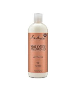 Shea Moisture Hair Conditioner Curly Hair Products, Coconut & Hibiscus Curl & Shine Conditioner, Shea Butter, Coconut Oil, Vitamin E & Neem Oil, Frizz Control, Family Size, 16 Fl Oz Ea