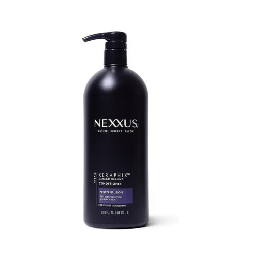 Nexxus Keraphix ProteinFusion Conditioner with Keratin Protein and Black Rice for Damaged Hair 33.8 oz