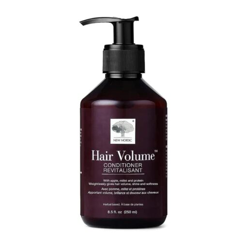 NEW NORDIC Hair Volume Conditioner | A Creamy, Herbal Recipe to Weightlessly Hydrate, Volumize, Soften and Shine | Vegan & Formulated with Clean Ingredients I 8.5 Fl Oz