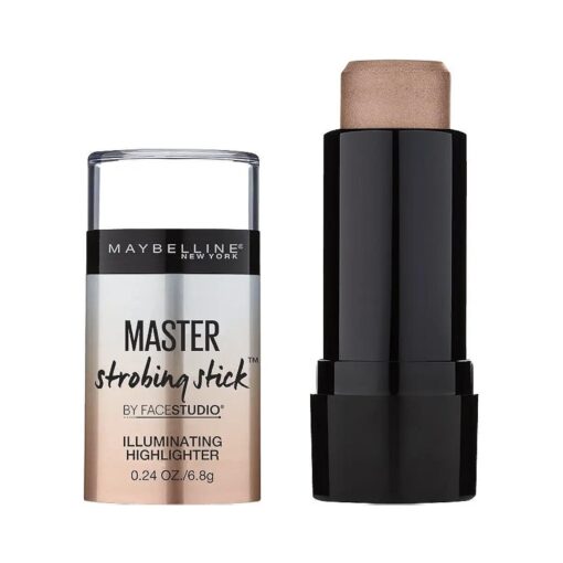 Maybelline New York Makeup Facestudio Master Strobing Stick, Medium - Nude Glow Highlighter, 0.24 oz .