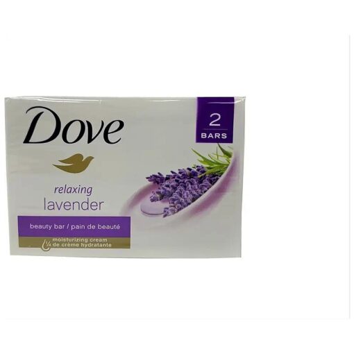 Dove Relaxing Lavender Beauty Bar 4 Ounce 2 Bars