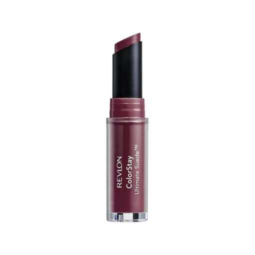 REVLON Lipstick, ColorStay Ultimate Suede Lipstick, High Impact Lip color with Moisturizing Creamy Formula, Infused with Vitamin E, 045 Supermodel, 0.09 Oz