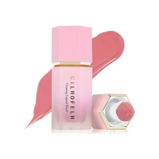 Cilrofelr Soft Cream Liquid Blush, Creamy Blush Makeup for Cheek, Dewy Finish, Buildable Pigment, Lightweight, Long Lasting, For Natural-looking Flush & Everyday Wear - Inspired ( 0.22 fl, oz, )