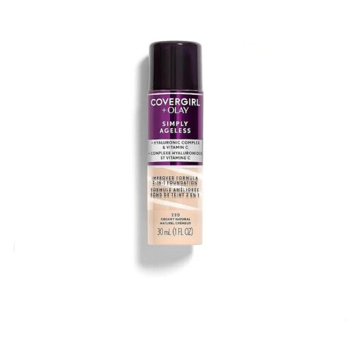 Covergirl + Olay Simply Ageless 3-in-1 Liquid Foundation, Creamy Natural