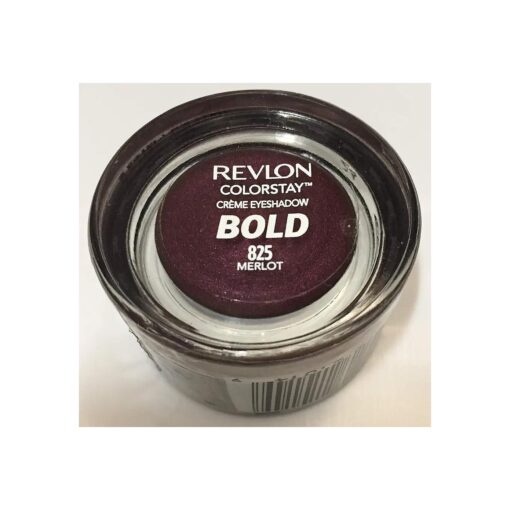 Revlon Colorstay Creme Eye Shadow, Longwear Blendable Matte Or Shimmer Eye Makeup With Applicator Brush In Voilet-Burgundy, Merlot ( 825 )