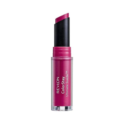 REVLON Lipstick, ColorStay Ultimate Suede Lipstick, High Impact Lip color with Moisturizing Creamy Formula, Infused with Vitamin E, 005 Muse, 0.09 Oz