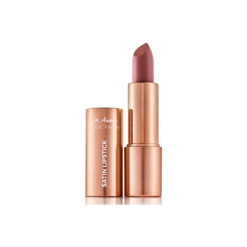 M. Asam Magic Finish Satin Lipstick in creamy-nutty Nude Shade, Long-lasting, Silky matte finish without drying out, creamy texture nourishes with Hyaluronic Acid, lip stain & lip plumper, 0.14 Oz