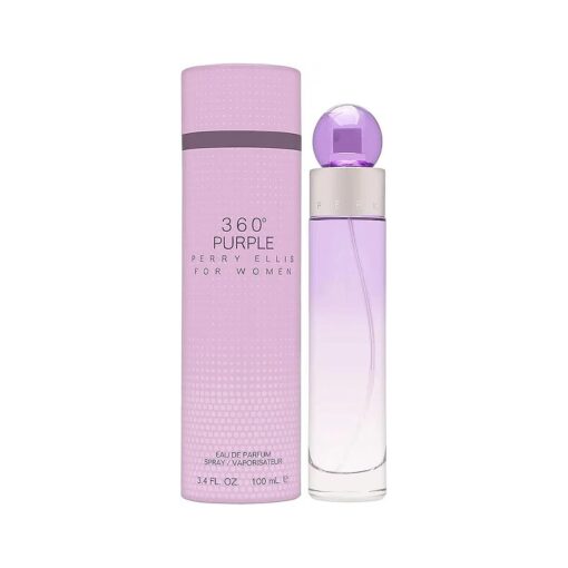 Perry Ellis 360 Purple for Women, 3.4 fl oz Eau de Parfum Spray