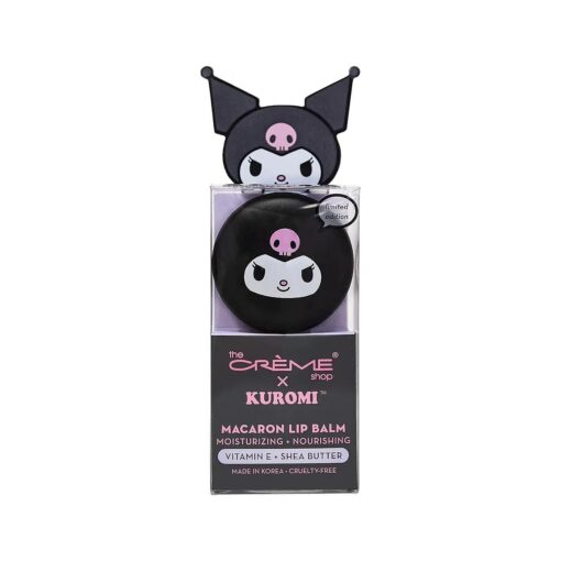 The Creme Shop x Kuromi Macaron Lip Balm - Raspberry Cream Puff