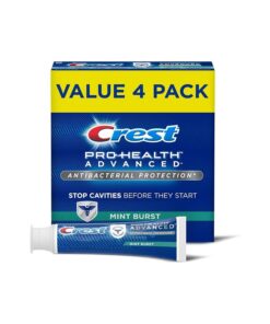 Crest Pro-Health Advanced Antibacterial Protection Toothpaste, Mint Burst, 5 Oz ( Pack of 4 )