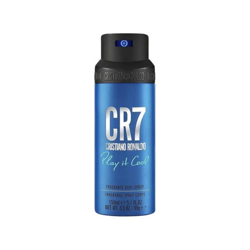 CR7 Play It Cool Cristiano Ronaldo - Light, Fresh Body Spray Scent for Men - With Mandarin, Bergamot, Lavender, and Musk - From Cristiano Ronaldo 's Original Men 's Fragrance Collection - 5.1 oz