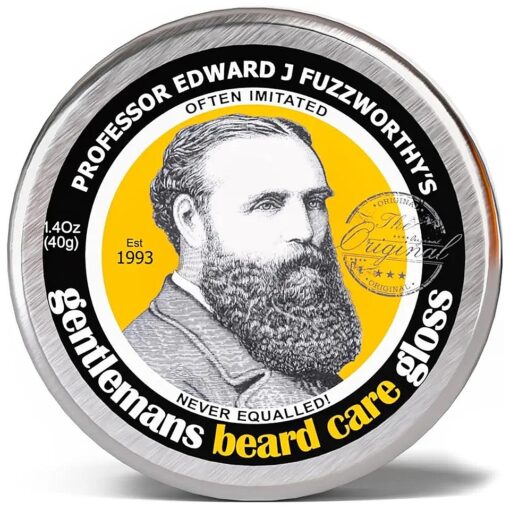 Professor Fuzzworthy 's Beard Balm Gloss Leave In Conditioner All Natural Organic Beard Care with Leatherwood Honey & Essential Plant Oils | Handmade in Tasmania Australia- 40g