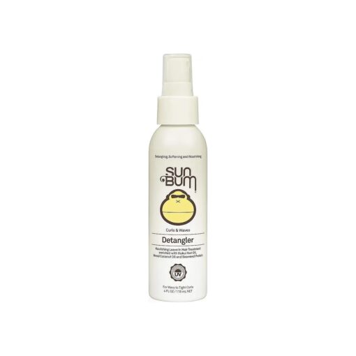 Sun Bum Curls & Waves Detangler | Vegan and Cruelty Free Moisturizing Hair Treatment for Wavy and Curly Hair | 4 oz