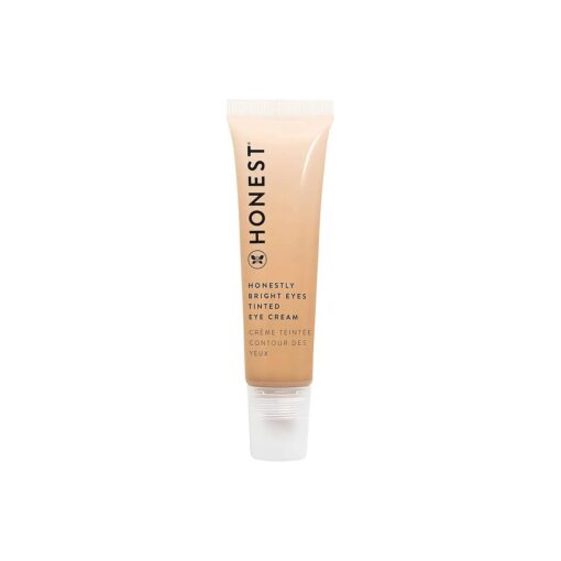 Honest Beauty Honestly Bright Eyes Tinted Eye Cream | Brightens + Diffuses Dark Circles | Hyaluronic Acid + Squalane | EWG Verified, Vegan + Cruelty Free | Sandstone, 0.5 fl oz