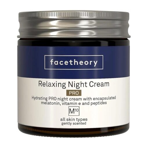 Relaxing Night Cream M10 PRO - Night Face Cream, Hydrating Night Cream, Made with Melatonin, Face Moisturizer Night, Replenish Skin, Vegan & Cruelty-Free, Made in UK | Scented | 1.7 Fl Oz