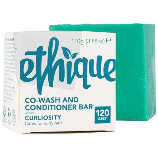 Ethique Curl Conditioner Bar for for Thick, Curly Hair - Curliosity |Curl Defining, Deeply Moisturizing, Vegan, Cruelty-Free, 3.88 oz