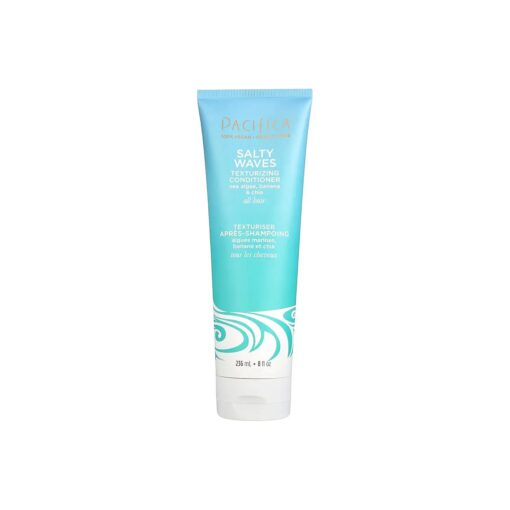 Pacifica Beauty, Salty Waves Texturizing and Moisturizing Conditioner, Banana Scent, For All Hair Types, Vitamin B + Vitamin E, Beach Hair, Beachy Waves, Sulfate Free, Vegan & Cruelty Free