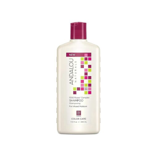 Andalou Naturals Shampoo Fluid Ounce, Complex Color Care 1000 Roses, 11.5 Fl Oz