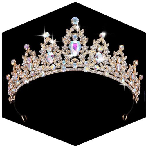 Kamirola - Queen Crown and Tiaras Princess Crown for Women and Girls Crystal Headbands for Bridal, Princess for Wedding and Party ( 01 )