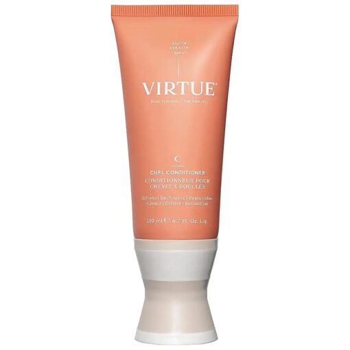 VIRTUE Curl Conditioner with Jojoba Oil, Sulfate Free, Hydrates, Nourishes & Repairs Curly Hair with Frizz Control, Color Safe