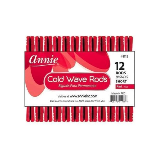 3 Packs of Annie Cold Wave Rods-Short # 1115 ( 12 Pieces per Pack )