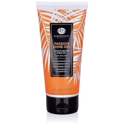 Paul Brown Hawaii Passion Shine Gel - Retexturizing Hair Shine Gel for Men - Flexible Hold Men 's Hair Styling Gel Infused with Aloe Vera - Adds Definition, Shine & Frizz Control