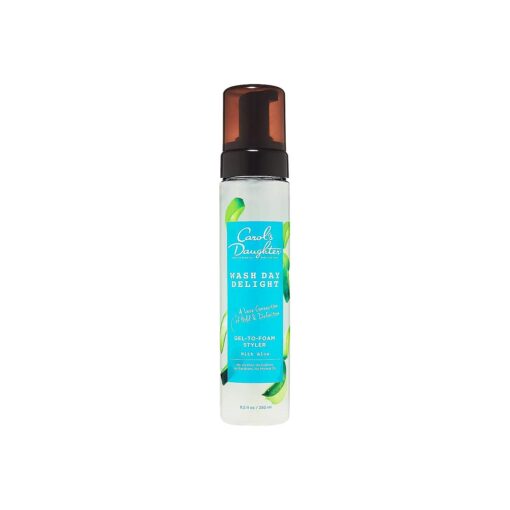 Carol 's Daughter Wash Day Delight Hair Gel to Foam Mousse Styler and Hair Detangler for Curly Hair with Aloe, Natural-looking Hold 8.5 fl oz