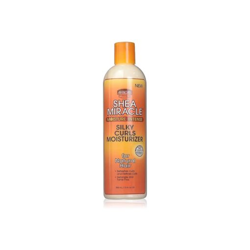 African Pride Shea Miracle Silky Curls Hair Moisturizer - Contains Shea & African Mango Butter, 12 Oz