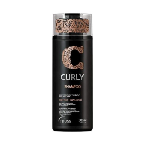 Truss Curly Shampoo For Curly or Wavy Hair - Gentle Cleansing Curl Shampoo, Defines Curls, Detangles, Controls Frizz, Provides Softness & Silkiness, Moisture Balance & Conditions Curly Hair