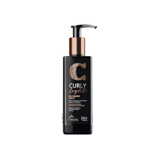 Truss Curly Light Hair Cream - Leave-in Curl Cream Activator - Define and Intensify Curls - Condition, Moisturize, and Frizz Control for Curly, Wavy, Textured Hair with Matte Finish