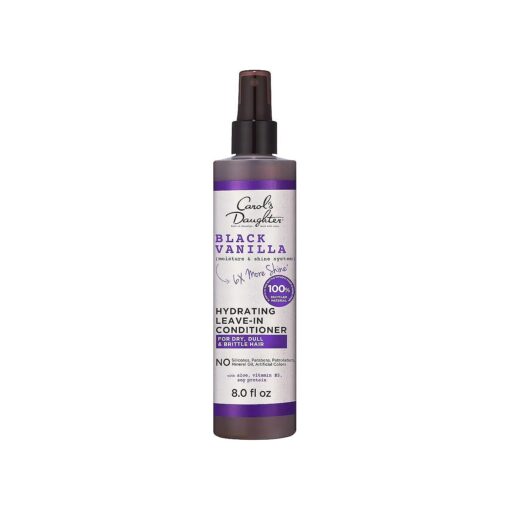 Carol 's Daughter Black Vanilla Leave In Conditioner for Curly, Wavy or Natural Hair, Moisturizing Hair Care for Dry, Dull or Brittle Hair, 8 Fl Oz