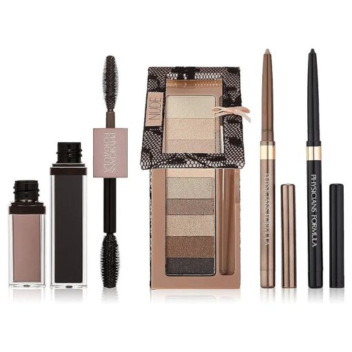 Physicians Formula Shimmer Strips Custom Eye Enhancing Kit with Eyeshadow, Eyeliner & Mascara, Nude