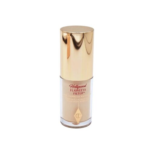 Charlotte Tilbury Mini Hollywood Flawless Filter, Travel Size, 2 Fair - Customizable Face Liquid Makeup Booster, Tinted Primer, Foundation, Highlighter, Moisturizer